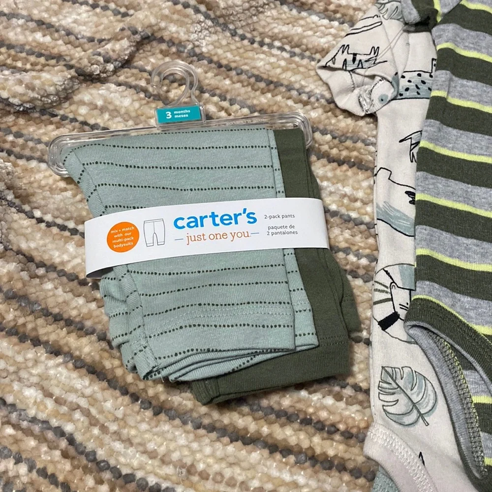 NEW. Carter’s (just one you) Baby boy Bundle of Onesie’s & pants. 3 mont… - Picture 12 of 15